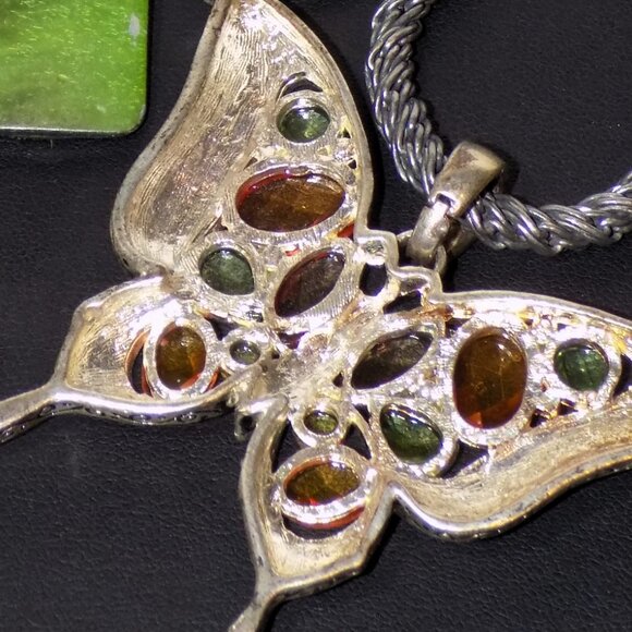 New Lot 4 Chico's Necklace & Earrings Bundle.  Boho Statement Earth-Tones - Picture 6 of 13